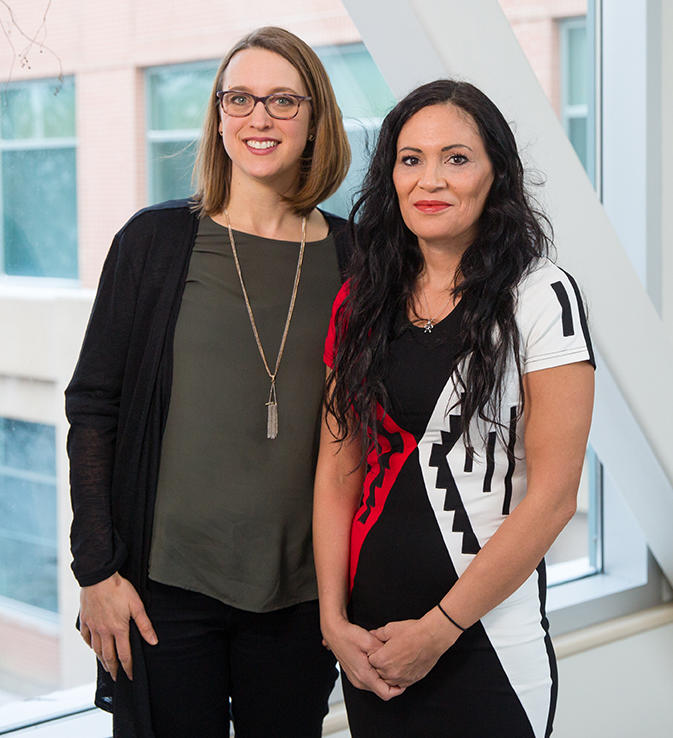 Co-directors of the Indigenous Initiatives at the Faculty of Nursing, Heather Bensler, left, and Louise Baptiste are helping the faculty chart its Indigenous strategy.
