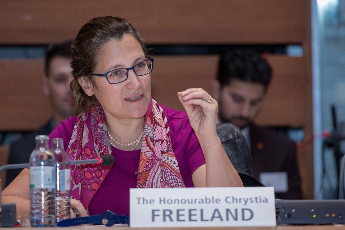Minister of Foreign Affairs Chrystia Freeland discusses the state of liberal democracies and effective multilateralism.