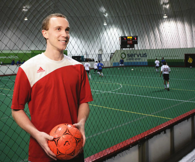 In addition to his studies, Enders was also a top player in a Calgary soccer league.