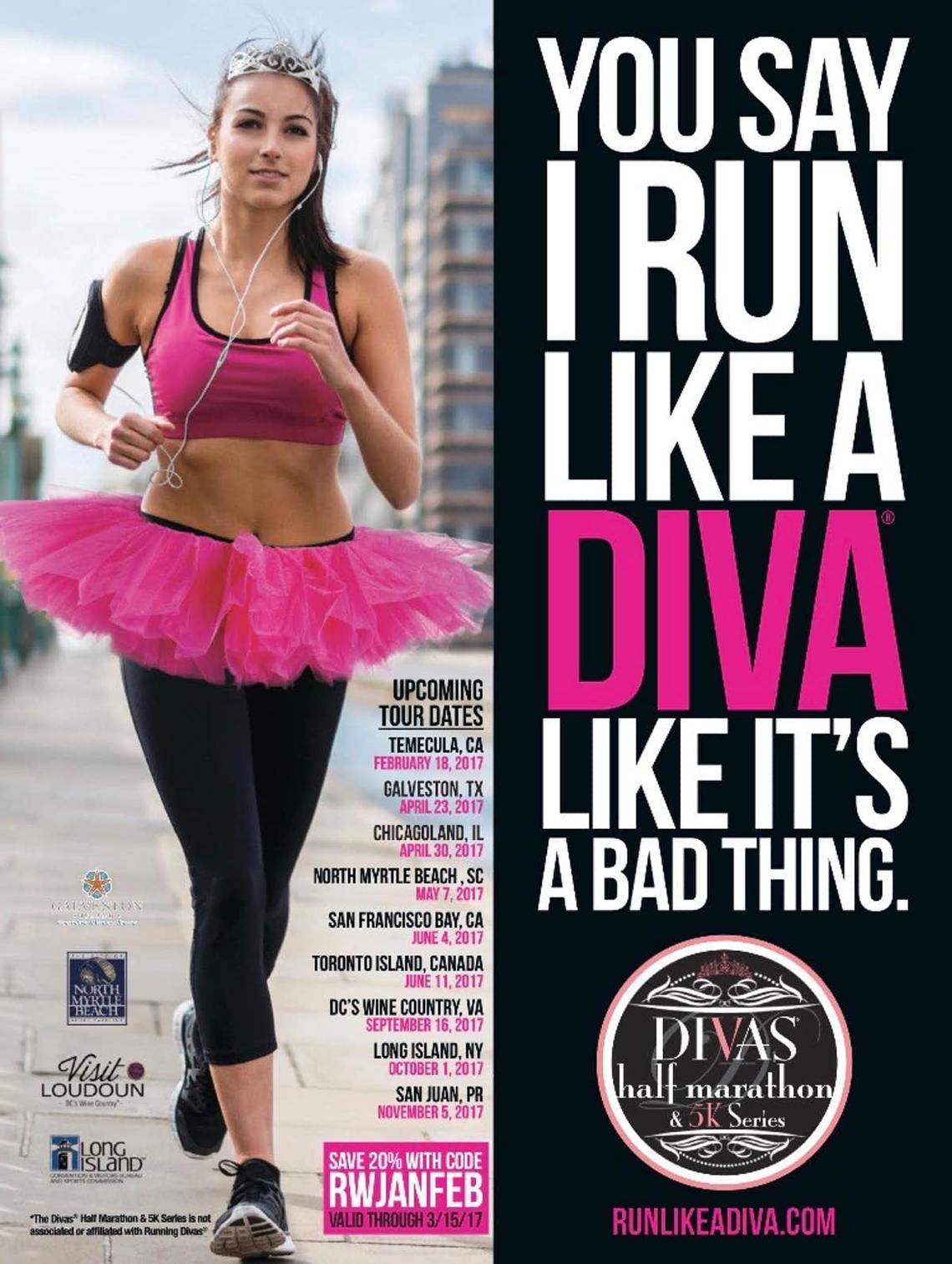 An advertisement in ‘Runner’s World.’ 