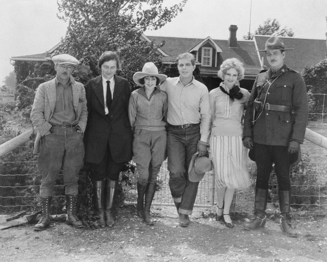 “Hoot Gibson and party at EP Ranch, Pekisko, Alberta., 1925,”(CU175607) by Unknown.