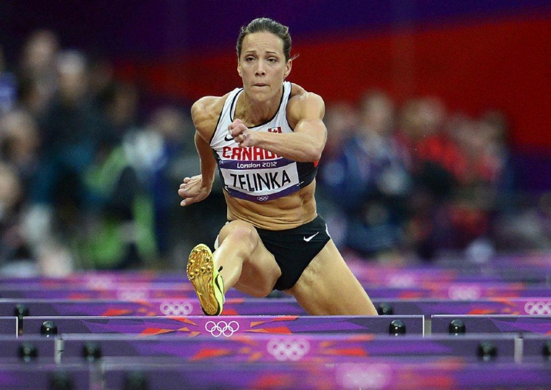 Jessica Zelinka at the Heptathlon competition in Rio de Janeiro