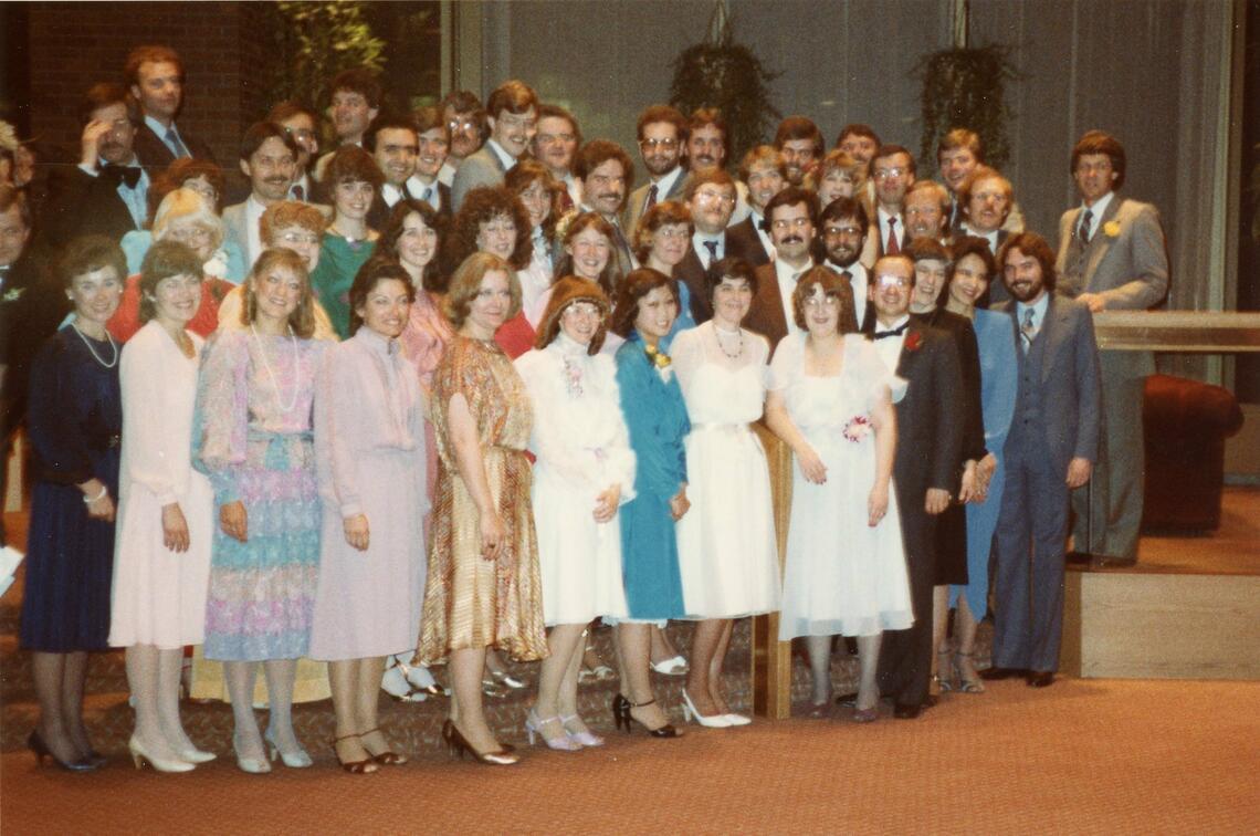 Class of 1983 on their graduation day