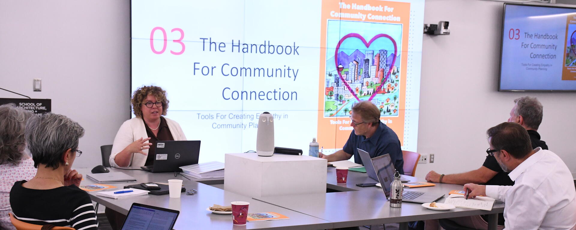 Teresa Goldstein presenting her research work