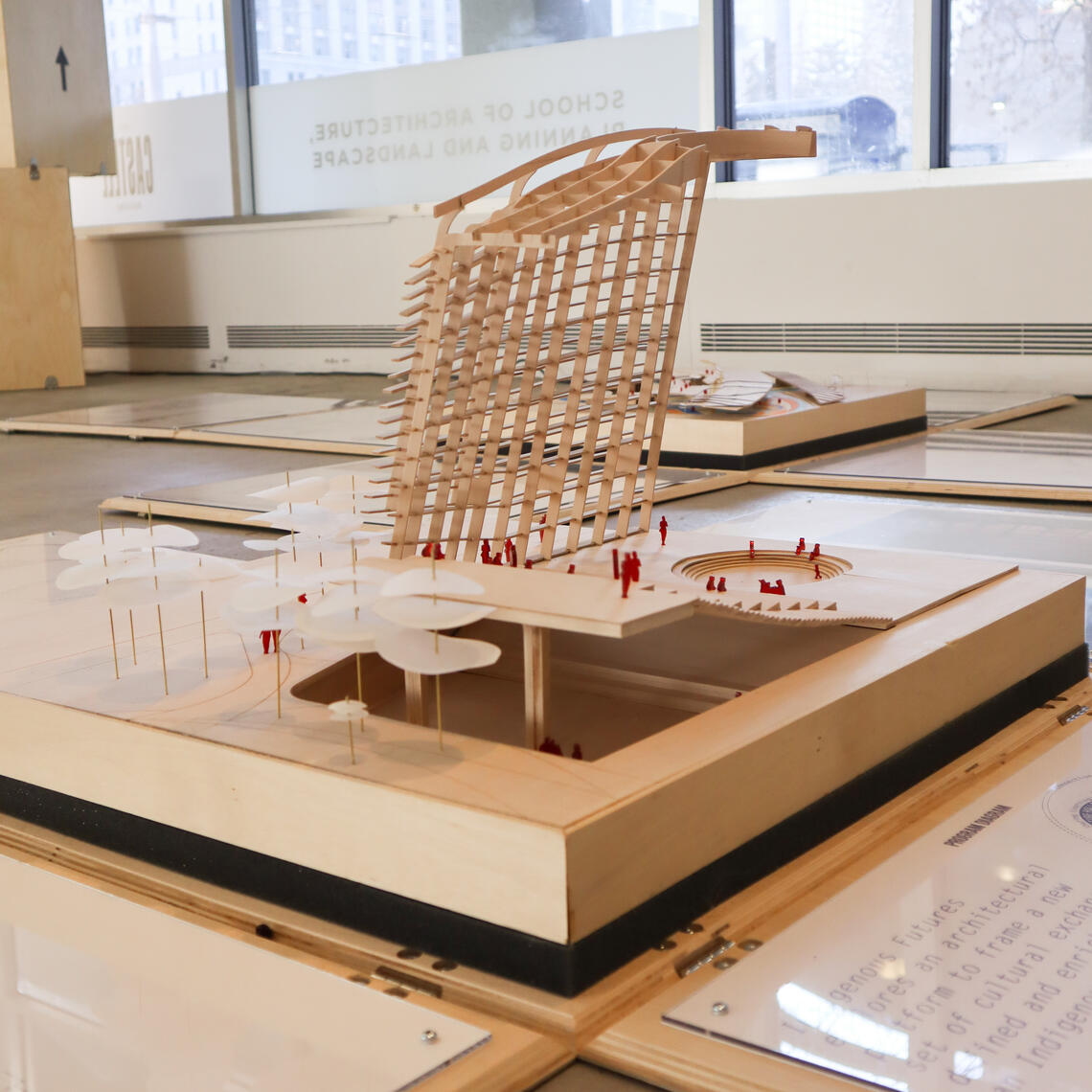 Architectural Wood Model from the marc boutin architectural collaborative