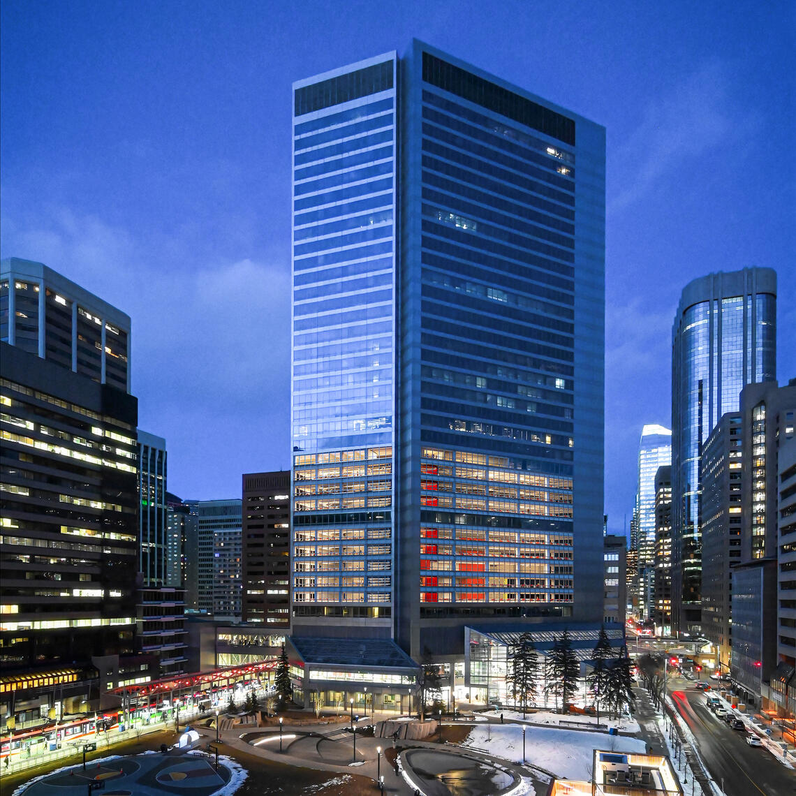 View of City of Calgary downtown.