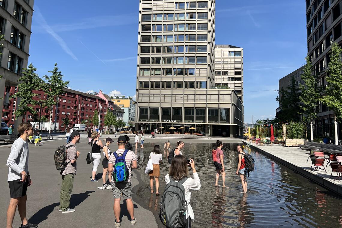 MLA students on a Study Abroad trip in Zurich.