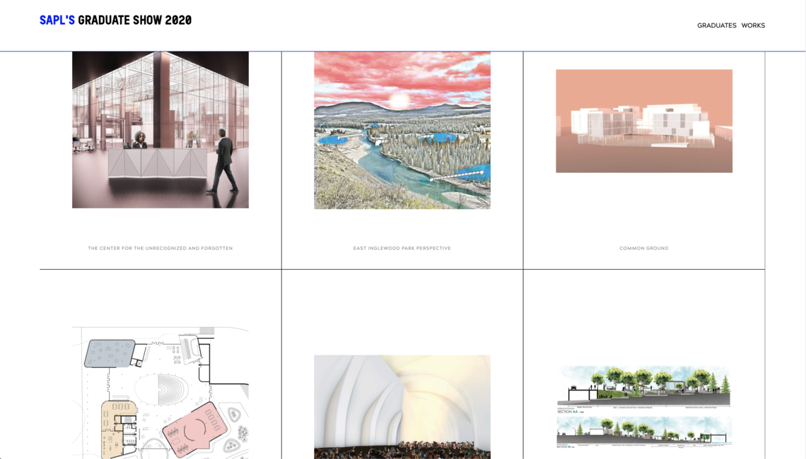 SAPL Grad Show 2020