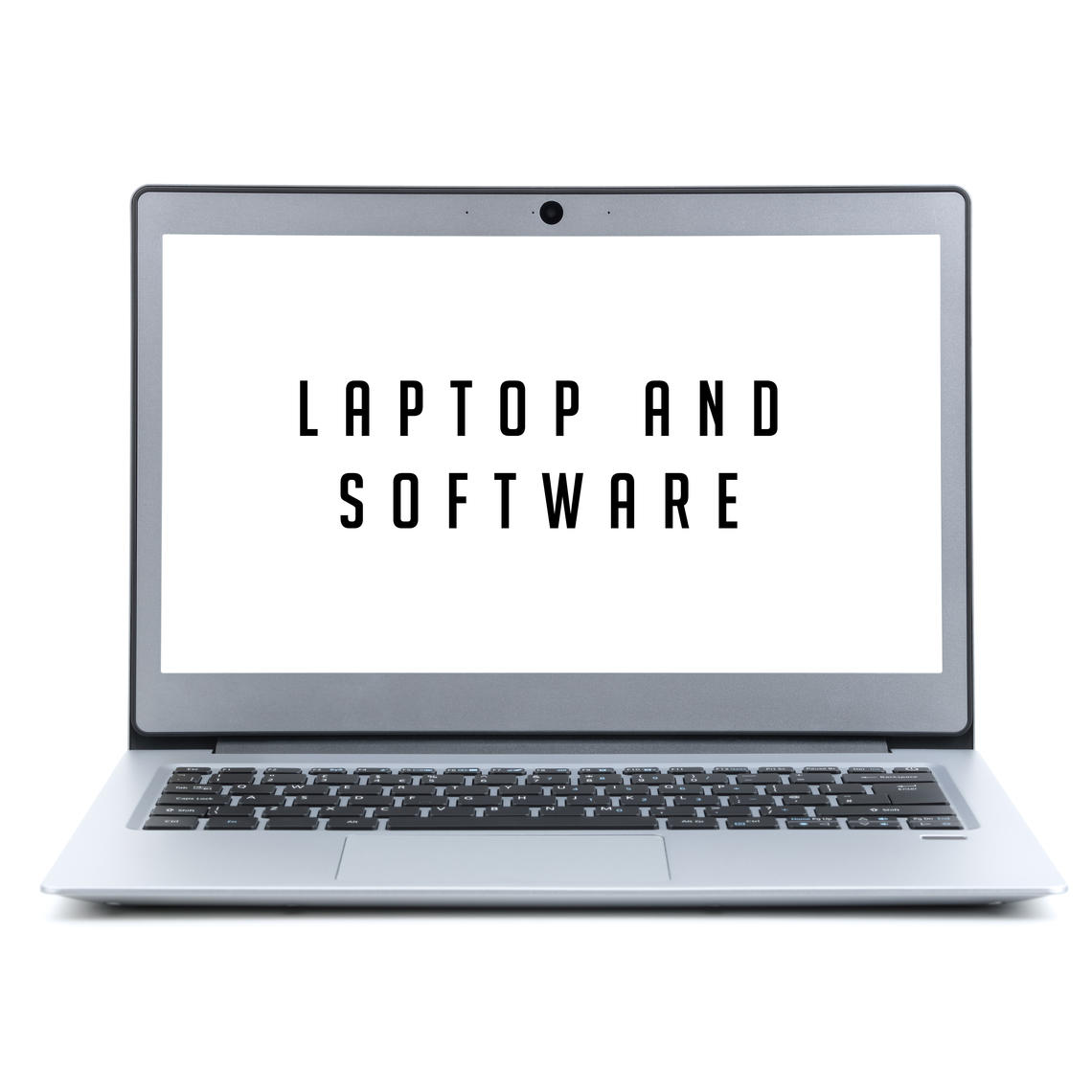 laptop and software