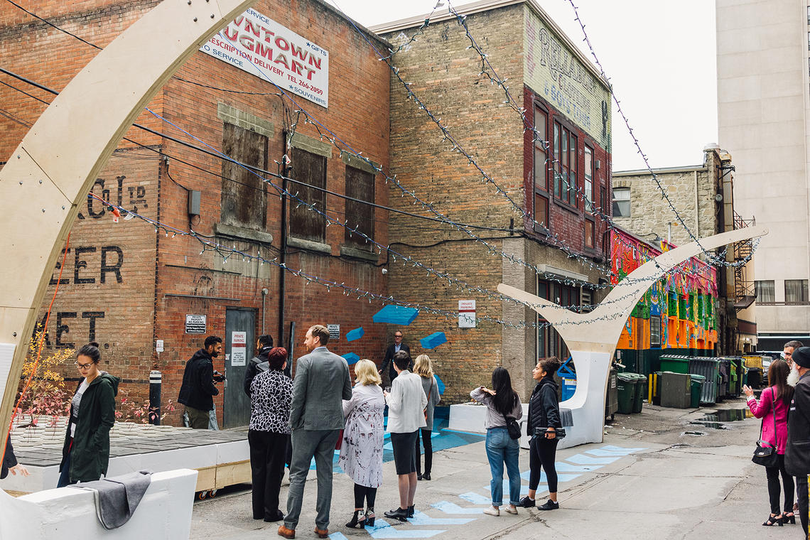 Green Alley Project launch September 2019 - image courtesy of Anchor