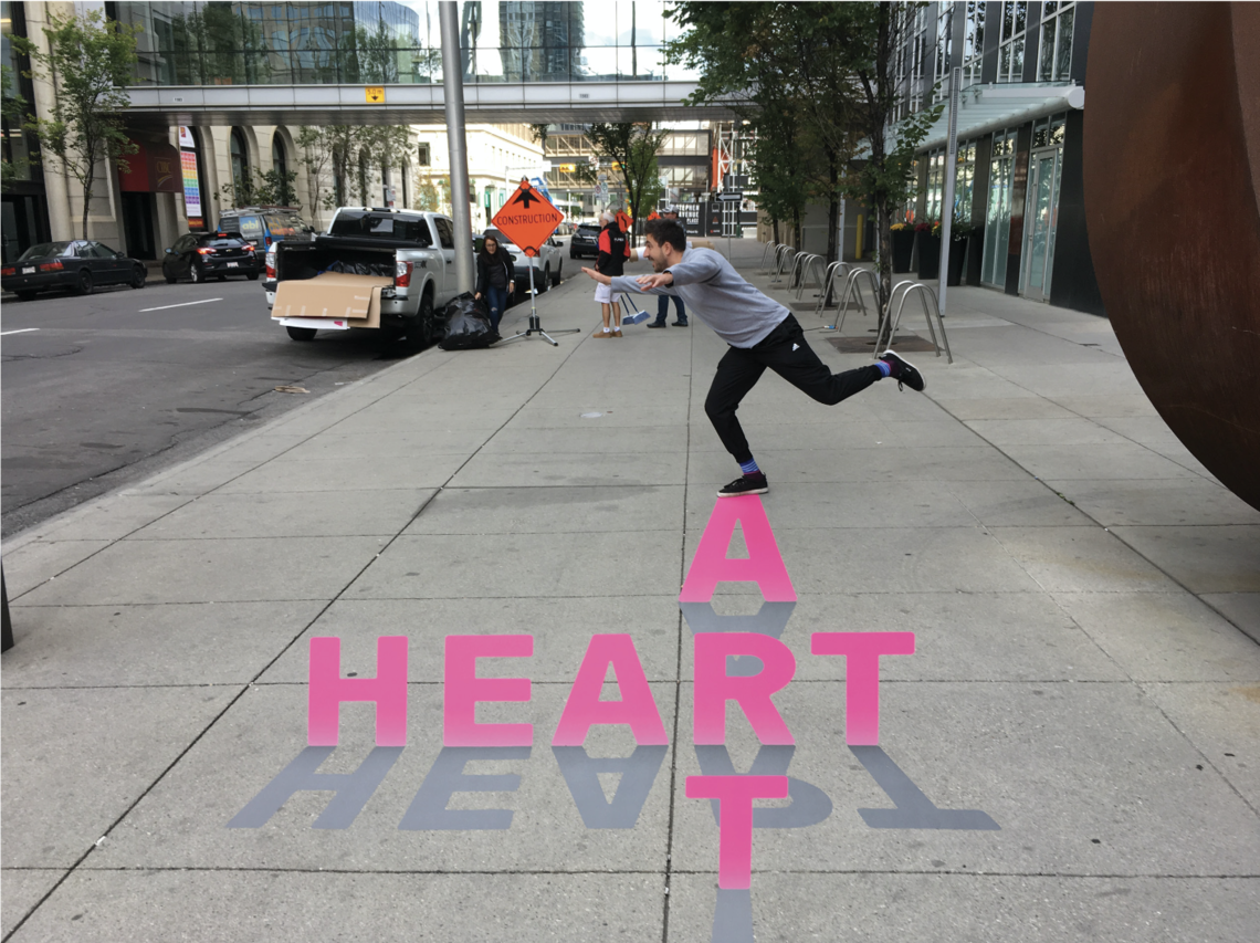 Art and the City, Onsite Art Shop Anamorphic Word Art