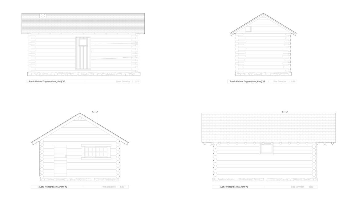 Typology: Settler's Cabin Drawing