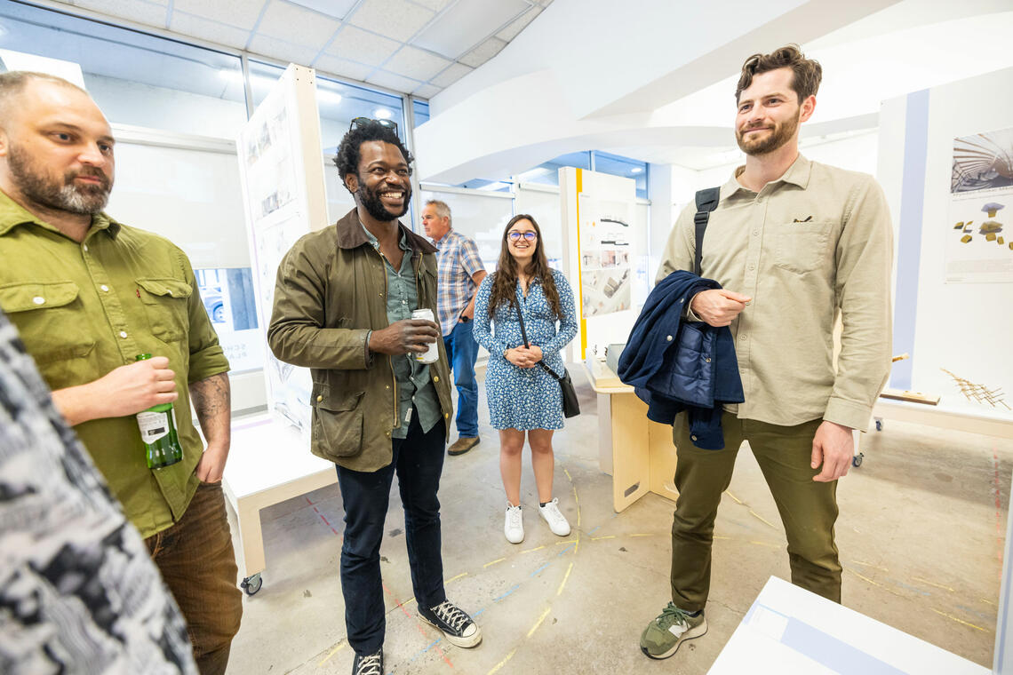 SAPL Sessional Instructor talks and laughs with students