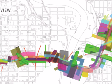 SAPL architecture students led by Dustin Couzens from MODA architecture firm worked with the High Level Line Society to imagine design possibilities for a proposed 4.3 km active transportation corridor in Edmonton. 
