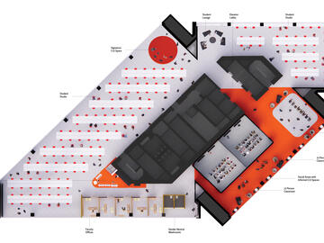 Level 5 rendering of new SAPL building.